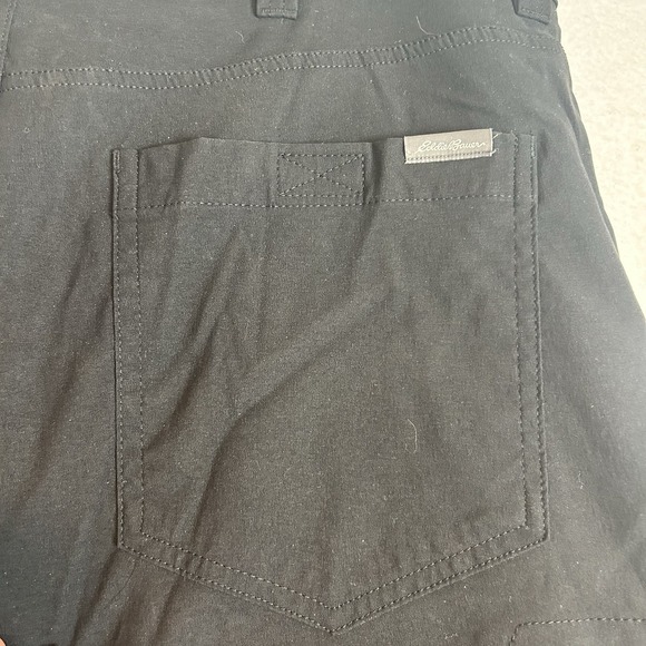 Eddie Bauer Men Convertible Tech Pant Black Sz 36x32 Zip Off Legs Outdoor Hiking - Picture 5 of 13